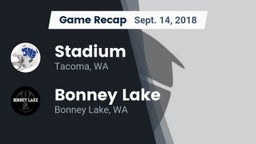 Recap: Stadium  vs. Bonney Lake  2018