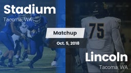 Matchup: Stadium  vs. Lincoln  2018