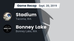 Recap: Stadium  vs. Bonney Lake  2019