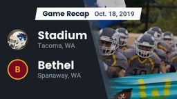 Recap: Stadium  vs. Bethel  2019