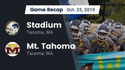 Recap: Stadium  vs. Mt. Tahoma  2019