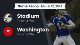 Recap: Stadium  vs. Washington  2021