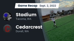 Recap: Stadium  vs. Cedarcrest  2022
