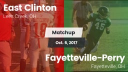 Matchup: East Clinton vs. Fayetteville-Perry  2017