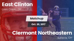 Matchup: East Clinton vs. Clermont Northeastern  2017