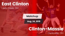 Matchup: East Clinton vs. Clinton-Massie  2018