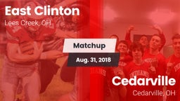 Matchup: East Clinton vs. Cedarville  2018
