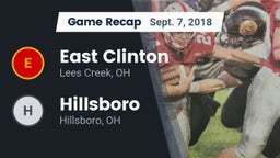 Recap: East Clinton  vs. Hillsboro 2018