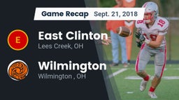 Recap: East Clinton  vs. Wilmington  2018