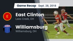 Recap: East Clinton  vs. Williamsburg  2018