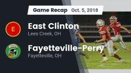 Recap: East Clinton  vs. Fayetteville-Perry  2018