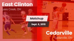 Matchup: East Clinton vs. Cedarville  2019