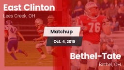 Matchup: East Clinton vs. Bethel-Tate  2019
