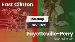Matchup: East Clinton vs. Fayetteville-Perry  2019