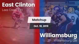 Matchup: East Clinton vs. Williamsburg  2019