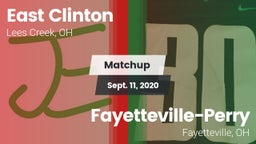 Matchup: East Clinton vs. Fayetteville-Perry  2020