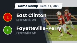Recap: East Clinton  vs. Fayetteville-Perry  2020