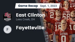 Recap: East Clinton  vs. Fayetteville    2023