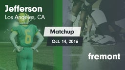 Matchup: Jefferson vs. fremont 2016