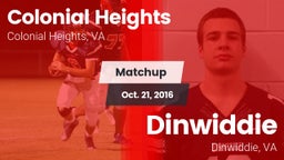 Matchup: Colonial Heights vs. Dinwiddie  2016