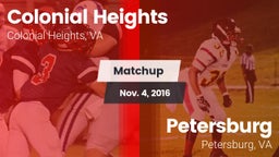 Matchup: Colonial Heights vs. Petersburg  2016