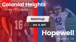 Matchup: Colonial Heights vs. Hopewell  2017