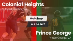 Matchup: Colonial Heights vs. Prince George  2017