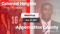 Matchup: Colonial Heights vs. Appomattox County  2017