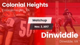 Matchup: Colonial Heights vs. Dinwiddie  2017