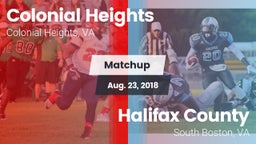 Matchup: Colonial Heights vs. Halifax County  2018