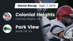 Recap: Colonial Heights  vs. Park View  2018