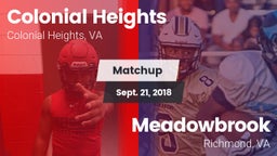 Matchup: Colonial Heights vs. Meadowbrook  2018