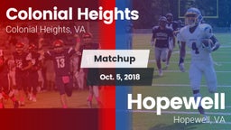 Matchup: Colonial Heights vs. Hopewell  2018