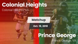 Matchup: Colonial Heights vs. Prince George  2018