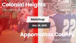Matchup: Colonial Heights vs. Appomattox County  2018
