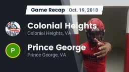 Recap: Colonial Heights  vs. Prince George  2018