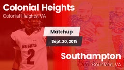 Matchup: Colonial Heights vs. Southampton  2019