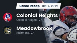 Recap: Colonial Heights  vs. Meadowbrook  2019