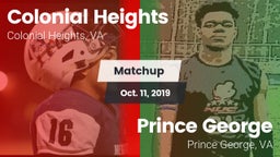 Matchup: Colonial Heights vs. Prince George  2019