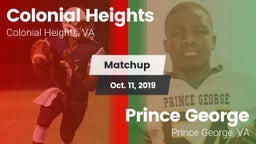 Matchup: Colonial Heights vs. Prince George  2019