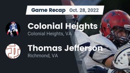 Recap: Colonial Heights  vs. Thomas Jefferson  2022