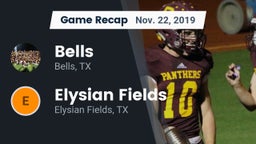 Recap: Bells  vs. Elysian Fields  2019