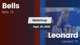 Matchup: Bells vs. Leonard  2020