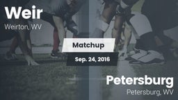 Matchup: Weir vs. Petersburg  2016