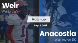 Matchup: Weir vs. Anacostia  2017