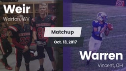 Matchup: Weir vs. Warren  2017