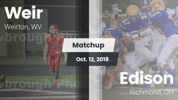 Matchup: Weir vs. Edison  2018