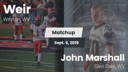 Matchup: Weir vs. John Marshall  2019