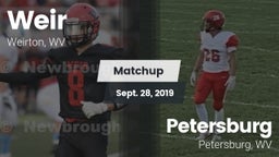 Matchup: Weir vs. Petersburg  2019