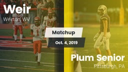 Matchup: Weir vs. Plum Senior  2019